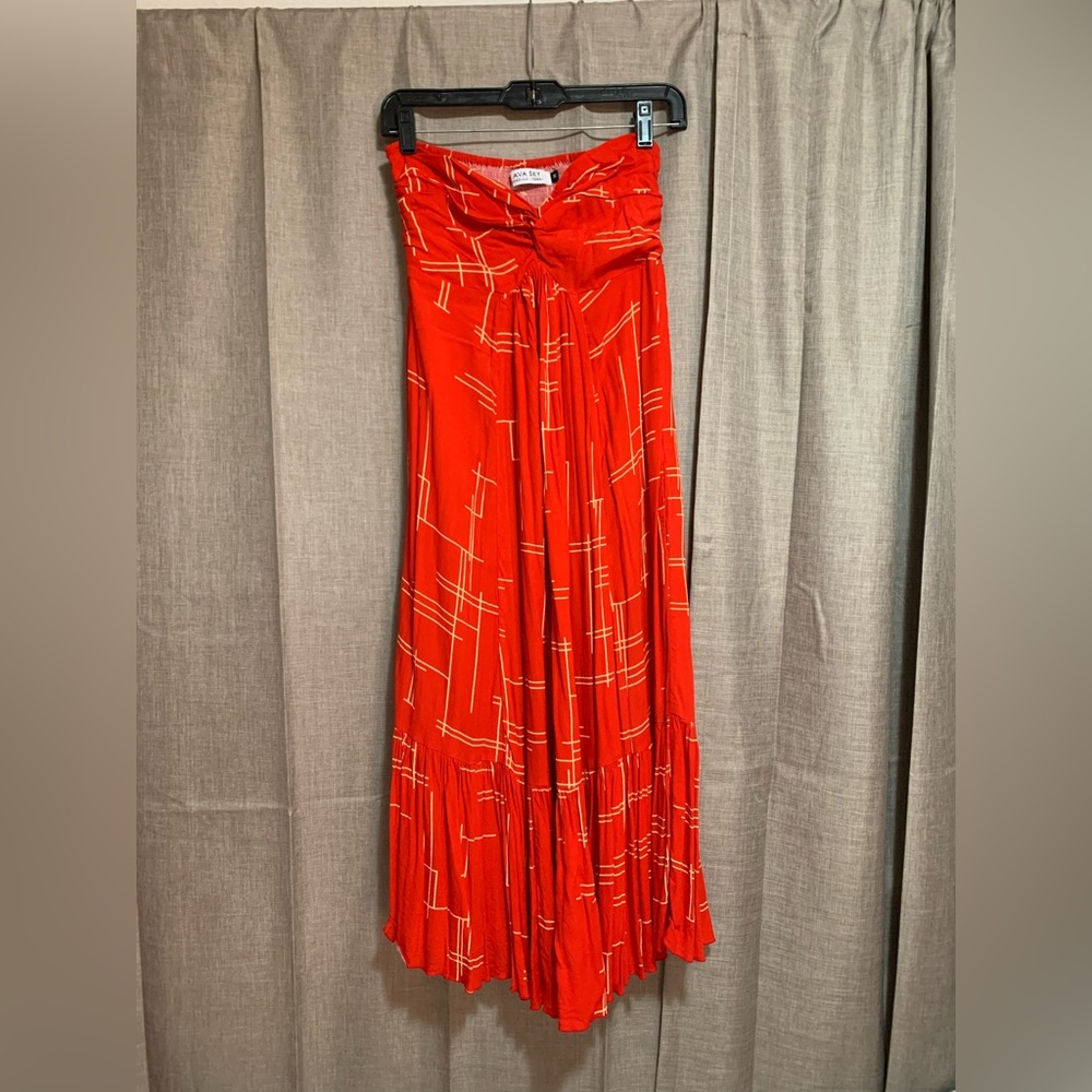 Fighting Eel | Ava Sky Dress Anuhea in Fire Maze Size Medium